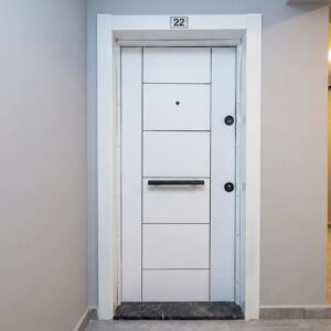 Pratik Seri, Ekonomik Çelik Kapı, Daire Giriş Kapısı, Beyaz